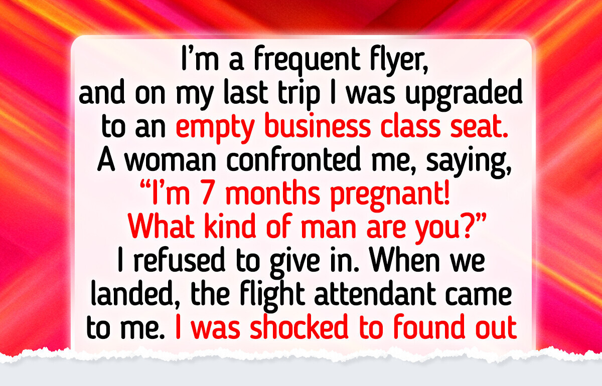 A Pregnant Woman Tried to Steal My Business Class Seat — I Refused to Give It Up